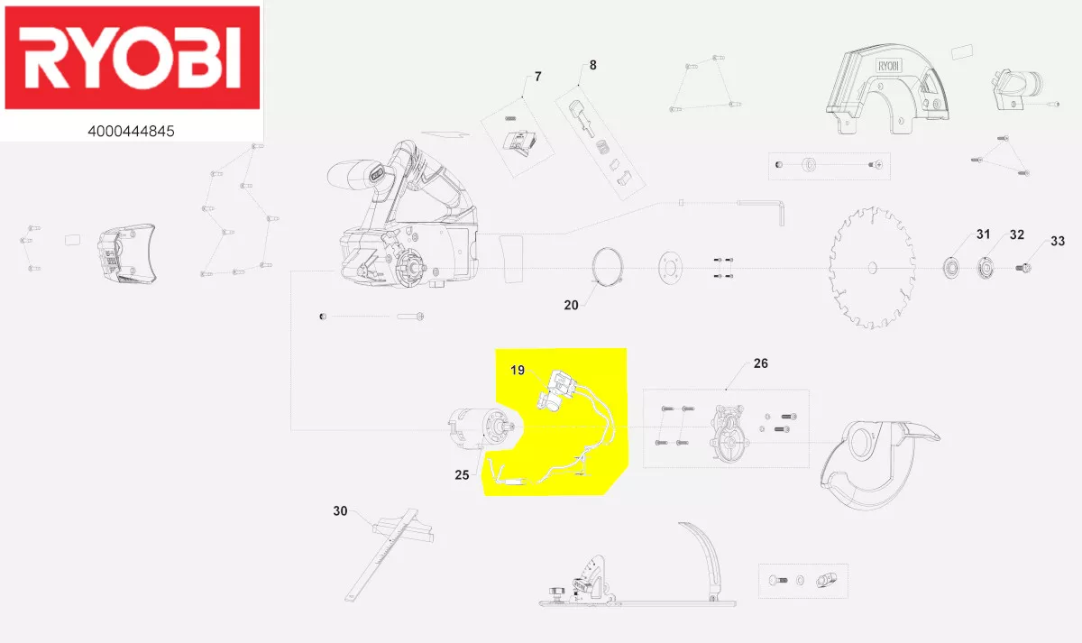 interrupteur réf. 5131038723 Ryobi